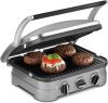 Cuisinart Griddler 5-in-1 Indoor Grill & Panini Press – Nonstick Contact Grill with Dual Temperature Controls, Dishwasher-Safe Plates, Stainless Steel