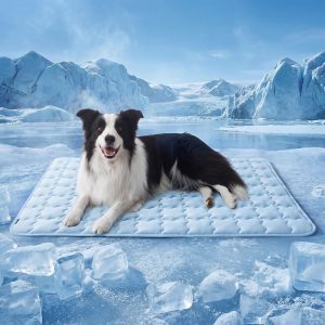 Bedsure ArcticMax Cooling Mat for Extra Large Dogs – Breathable Cool-Touch Fabric with Q-Max>0.5, Machine Washable, 41×28 Inch