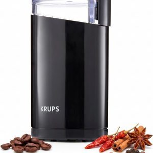 KRUPS Precision Electric Coffee Grinder – 200W Stainless Steel Blades, One-Touch Operation, Compact 3-Oz Capacity