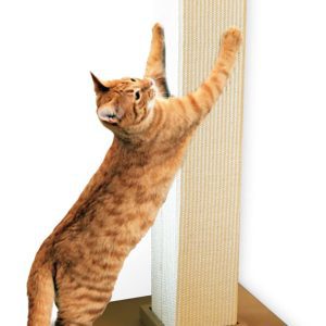 SmartCat Ultimate Cat Scratching Post – 32-Inch Rock-Solid Sisal Scratcher with Wide Anti-Tip Base, Beige