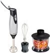 Hamilton Beach 4-in-1 Immersion Hand Blender – Stick Blender with Whisk & 3-Cup Chopper, Dishwasher-Safe