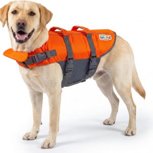 Outward Hound Granby Dog Life Jacket – Buoyancy Vest with Rescue Handle, Reflective Trim, Adjustable Straps