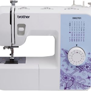 Brother XM2701 Sewing Machine – Compact 27-Stitch Workhorse with Auto Needle Threader, Drop-In Bobbin, and 6 Feet Included