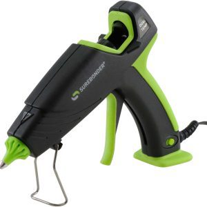 Surebonder DT-360F Full-Size Hot Glue Gun – Dual-Temperature 60W, Auto Shut-Off, 1.5x Power & Comfort Trigger
