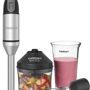 Cuisinart Smart Stick Variable Speed Immersion Blender – 300W Hand Blender with Chopper, Whisk & Mixing Cup