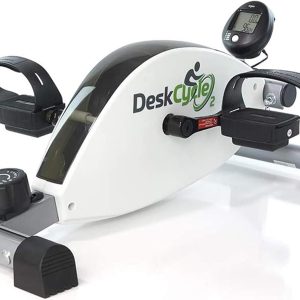 DeskCycle 2 Under-Desk Pedal Exerciser – 8 Quiet Resistance Levels, LCD Tracker & Adjustable Height for Home & Office