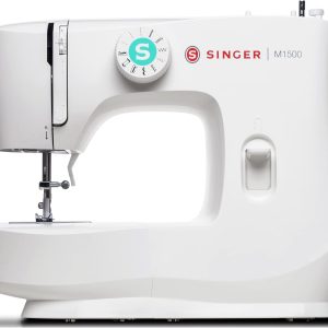 SINGER M1500 Sewing Machine – Lightweight Beginner Machine with 57 Stitch Applications, 4-Step Buttonhole & LED Light