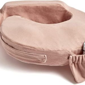 My Brest Friend Deluxe Nursing Pillow – Adjustable Wrap-Around Breastfeeding Support with Pocket & Slipcover, Soft Rose