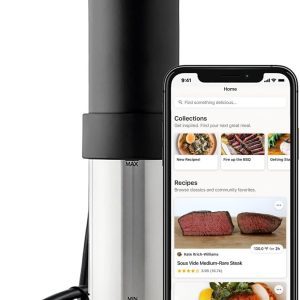 Anova Precision Cooker 3.0 – WiFi Sous Vide Immersion Circulator with Touchscreen, 1100W, Stainless Steel