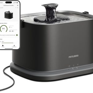 PETLIBRO Dockstream 2 Cat Water Fountain – 101 oz Stainless Steel, App Hydration Tracking, Quiet Pump, 2-Year Warranty