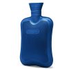 HomeTop Premium Classic Rubber Hot Water Bottle – Reusable Warm Compress (Navy Blue)